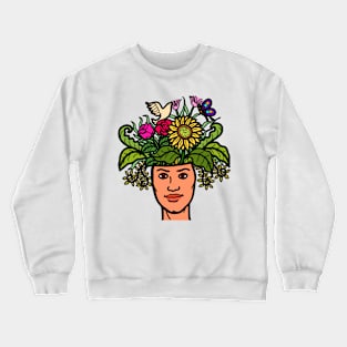 Mental health wellness nature inspiration Crewneck Sweatshirt